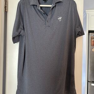 Dedham Country Club-Men's Polo Shirt - Gray with Embroidered Logo.